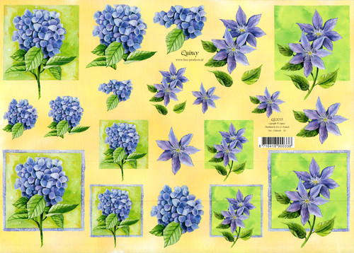 Etappenbogen blumen blau - blumen,