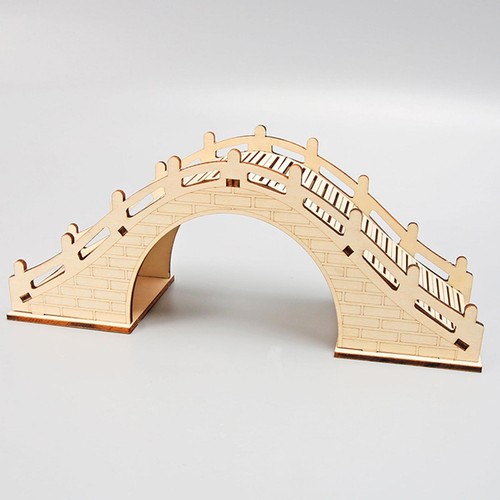 Holzpuzzle bogenbrücke - 3d-holzpuzzle,