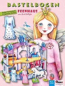 Feenhaus bastelbogen mit - feenhaus,