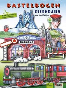 Eisenbahn bastelbogen 3d - eisenbahn, bastelbogen: