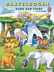 Park der tiere bastelbogen - der,